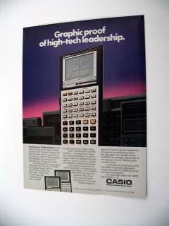 1986 print Ad for Casio fx 7000G Scientific Calculator advertisement 