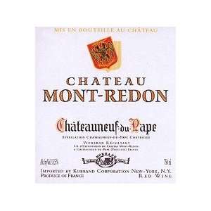  Chateau Mont redon Chateauneuf du pape 2007 3.00L: Grocery 