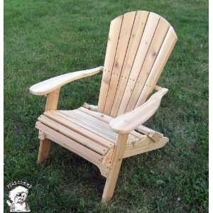  PHAT TOMMY Folding Red Cedar Adirondack Patio Chair: Patio 