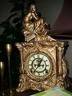 Beautiful 1882 Cast Iron Antique Ansonia Mantle Clock With Seperate 