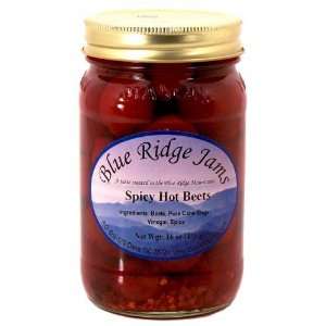 Blue Ridge Jams Spicy Hot Beets, Set of 3 (16 oz Jars)  