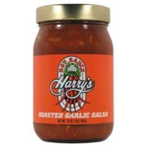  Hot Sauce Harrys Roasted Garlic Salsa (16oz) Kitchen 
