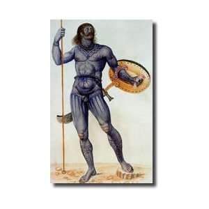  Pictish Man Holding A Shield Giclee Print