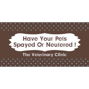   3x6 Vinyl Banner   Have Your Pets Spayed Or Neutered 