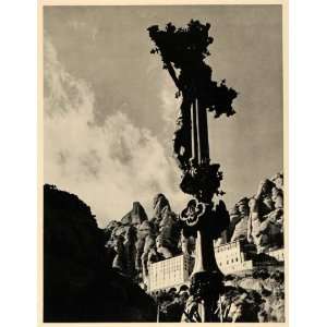  1943 Montserrat Spain Catalonia Jesus Christ Pilgrimage 
