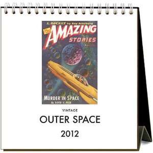  Outer Space 2012 Easel Desk Calendar
