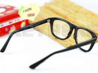 Fashion Clear Lens Frame Wayfarer Glasses Black Geek  