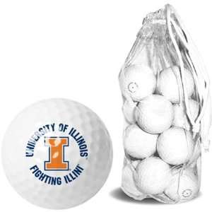   Fighting Illini NCAA Clear Pack 15 Golf Balls