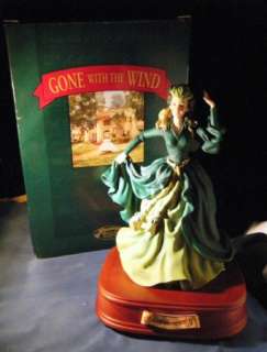 Gone With The Wind Scarlett in Green Figurine Music Box San Francisco 