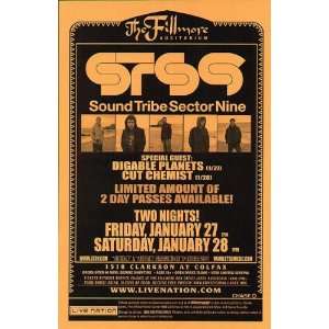  Sound Tribe Sector 9 Fillmore Denver Concert Poster