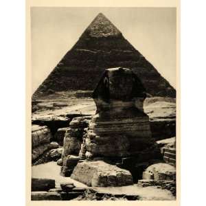  1935 Sphinx Pyramid Cheops Giza Egypt Martin Hurlimann 