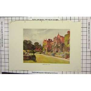  COLOUR PRINT CHEQUERS COURT MANSION HOUSE