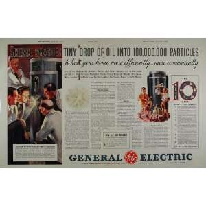   GE Engineers Oil Furnace Heating   Original Print Ad