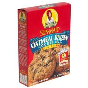 Sun maid Oatmeal Raisin Cookie Mix Extra Chewy 17.5 Oz 4 Packs:  