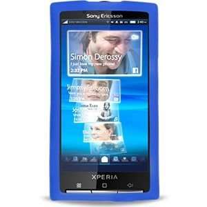  Sony Ericsson Xperia X10 Silicone Case (Blue) Cell Phones 