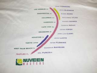NWOT Nuveen Champions Of Tennis Tour T Shirt Mens L  