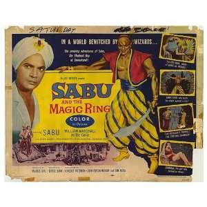  Sabu and the Magic Ring Original Movie Poster, 28 x 22 
