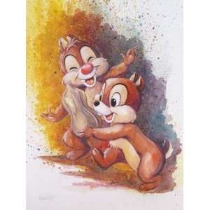 Chip And Dale   Disney Fine Art Giclee by Michelle St Laurent:  