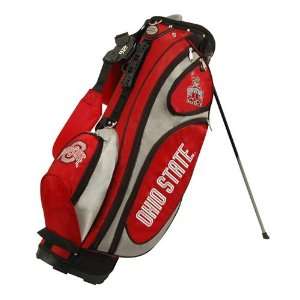 Ohio State Buckeyes Scarlet Gray Gridiron Stand Golf Bag 
