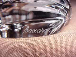 BACCARAT DOUBLE SIGNED CRYSTAL CLEAR FRENCH ART GLASS FROG PAPERWEIGHT 