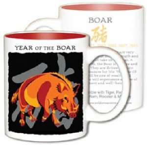 Asian Oriental Chinese Zodiac Coffee & Tea Mug Year of the Boar Birth 
