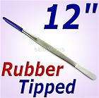 12 Rubber Tip TWEEZERS Snake / Reptile HERP Feeding SS