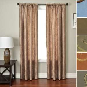   Embroidered Scroll Curtain 96 Long Panel By Softline: Home & Kitchen
