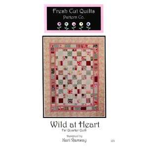  Wild at Heart Quilt Pattern By The Each Arts, Crafts 