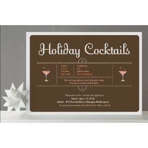  Holiday Cocktails Holiday Party Invitations by LPG Health 