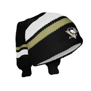  Pittsburgh Penguins Hockey Sockey Reversible Knit Hat 