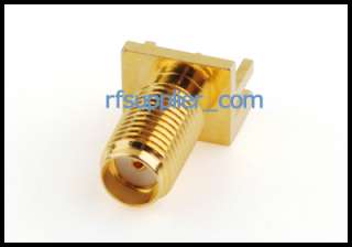 sma female end launch wide flange pcb 062 connector rf 1186