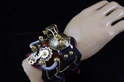 STEAMPUNK Victorian Industrial Cuff Watch Bracelet  