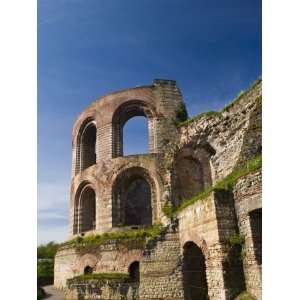 Roman bath ruins, Trier, Mosel River Valley, Rheinland Pfaltz, Germany 