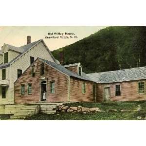 1914 Vintage Postcard Old Willey House Crawford Notch New Hampshire