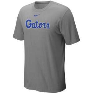  Nike Florida Gators Classic Logo T shirt   Gray (Large 
