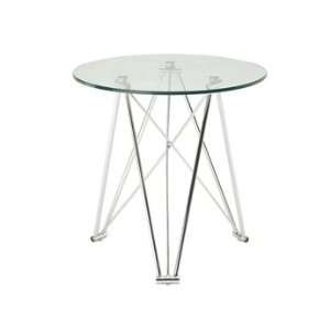  Silvio Round End Table by Sunpan Modern: Home & Kitchen