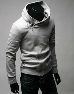Men Casual Zip Up Hoodie Jacket Sweatshirt 4 Size 2 Colour  