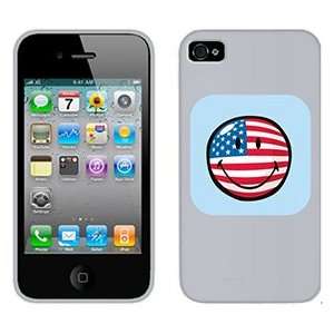  Smiley World American Flag on Verizon iPhone 4 Case by 
