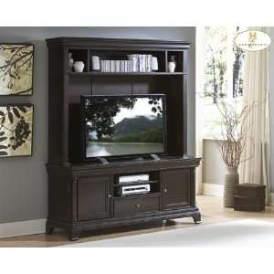  Inglewood Entertainment Unit Top   Deep Cherry Finish By 