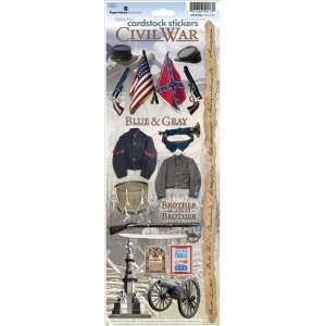  Civil War Cardstock Stickers: Arts, Crafts & Sewing