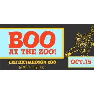  3x6 Vinyl Banner   Boo at the Zoo 