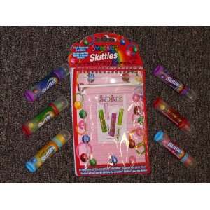  Smackers Skittles Fruit Flavored Lip Balm with lined pad 