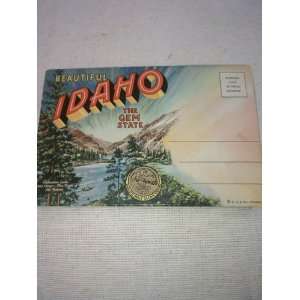  Vintage Folder Postcard Postcard Book Beautiful Idaho the 