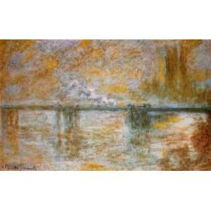  Claude Monet: Charing Cross Bridge : Art Reproduction Oil 