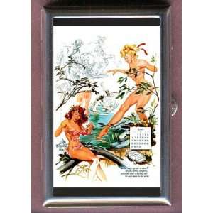  PIN UP VINTAGE SKINNY DIPPING Coin, Mint or Pill Box: Made 