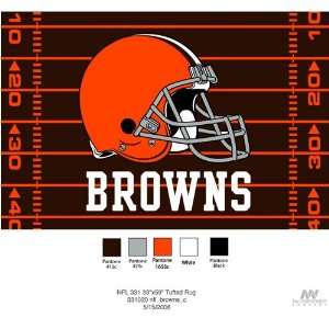  Cleveland Browns NFL Tufted Rug (39x54) Sports 