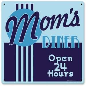 Moms Diner Food and Drink Metal Sign   Garage Art Signs:  