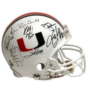  Miami Hurricanes Autographed Pro Line Helmet  Details: 12 