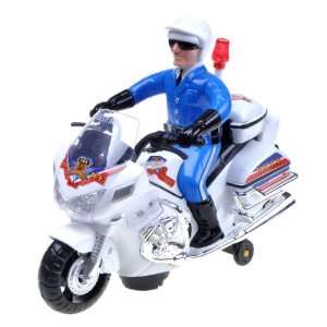   Motorbike Sound Flash Bump Super Police Motorcycle Toy Toys & Games