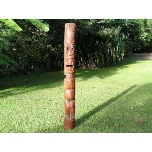  Tiki Totem Pole 6.5 ft   Outdoor Pool Decor Patio, Lawn 